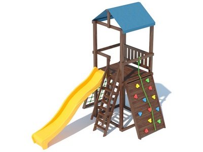 Детский игровой комплекс А1 с тканевой крышей